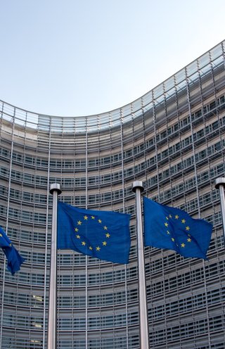 Europese vlaggen voor het Berlaymontgebouw