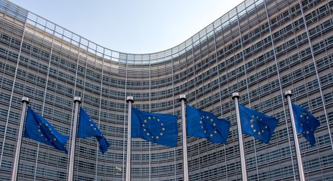 Europese vlaggen voor het Berlaymontgebouw