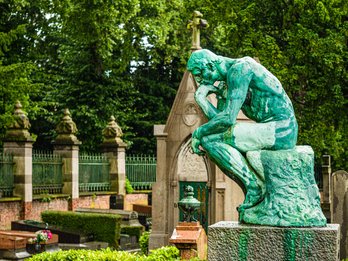 De Denker op het kerkhof van Laken © visit.brussels Jean-Paul Remy