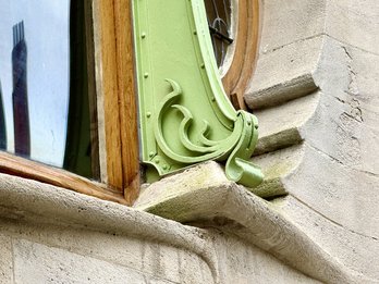 Detail ijzerwerk gevel Maison Roosenboom © Admirable Façades