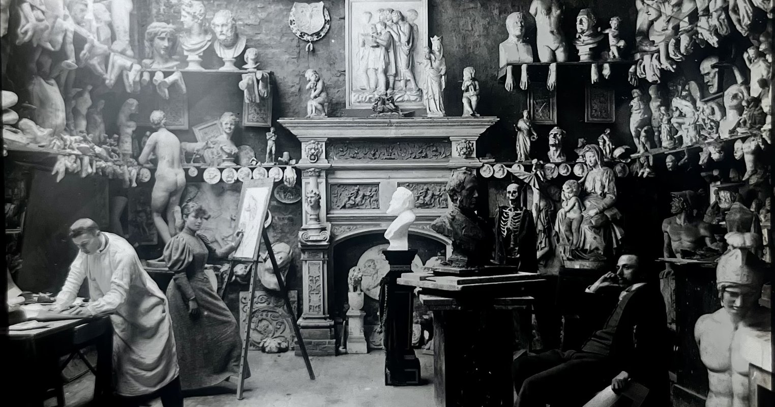 Interieur atelier Guillaume Geefs © Collectie Jonathan Mangelinckx