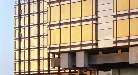 Detail van de gevel van MIX