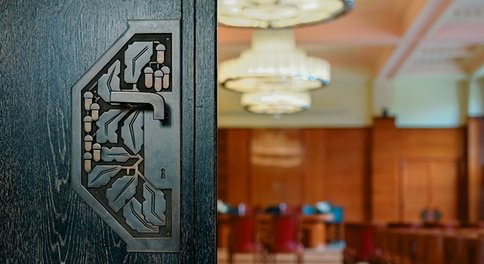 Zicht op de trouwzaal