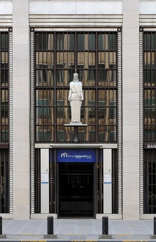 Detail gevel Nationale Bank